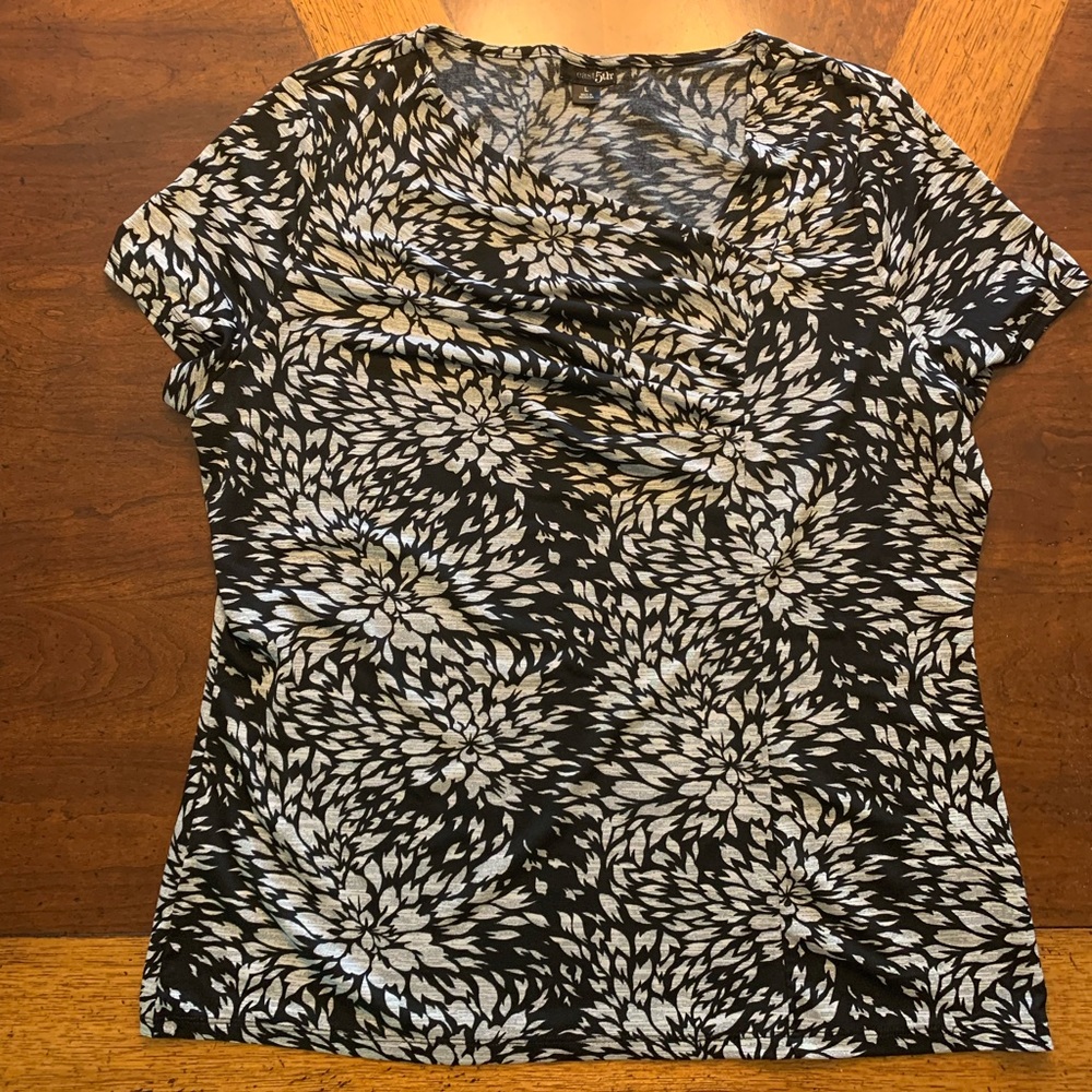 East 5th asymmetrical neck top
